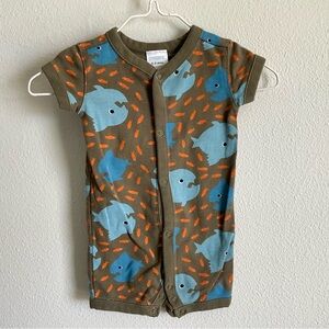 Gymboree Chomp Chomp gymmies 0-3 romper